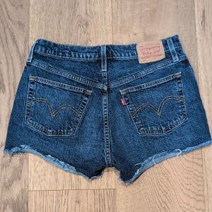 Levi's Blue Jean Shorts Classic Cut-Off Design